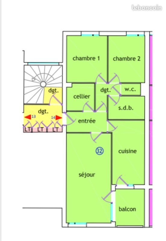 Appartement à vendre, 70m², Toulouse