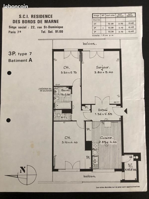 Appartement à vendre, 75m², Le Perreux-sur-Marne
