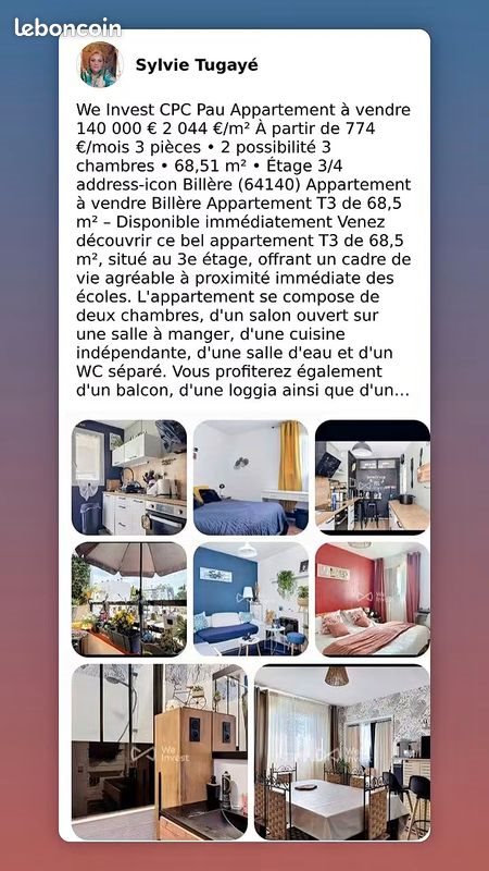 Appartement à vendre, 69m², Billère