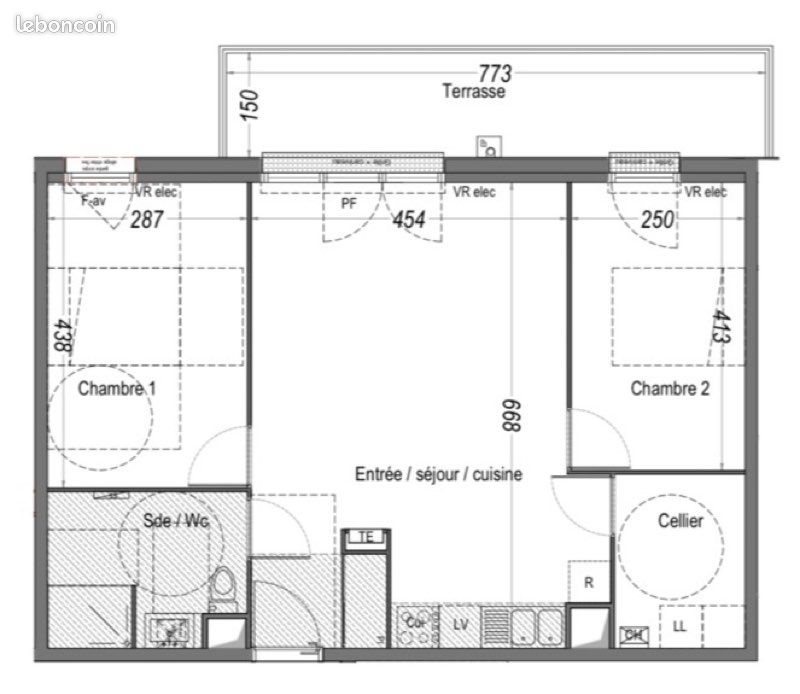 Appartement à louer, 65m², Le Teich