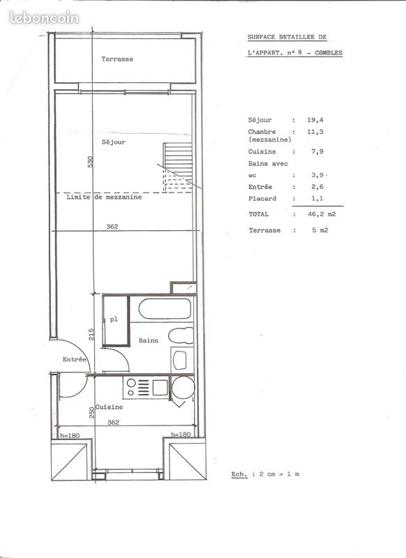 Appartement à louer, 46m², Lorient