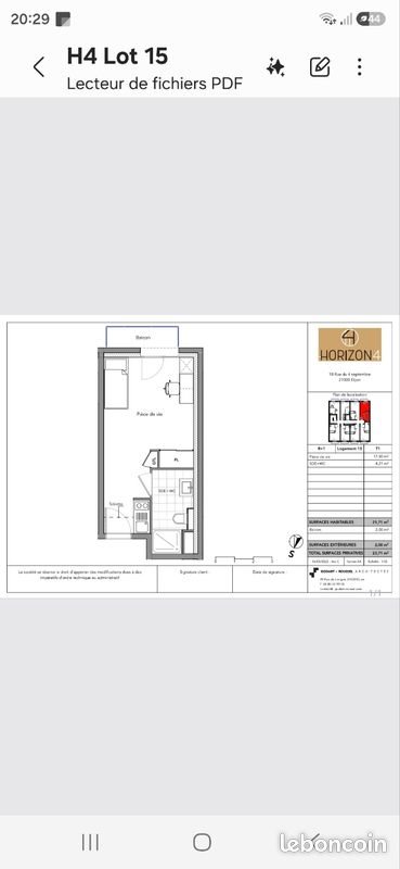 Appartement à louer, 21m², Dijon