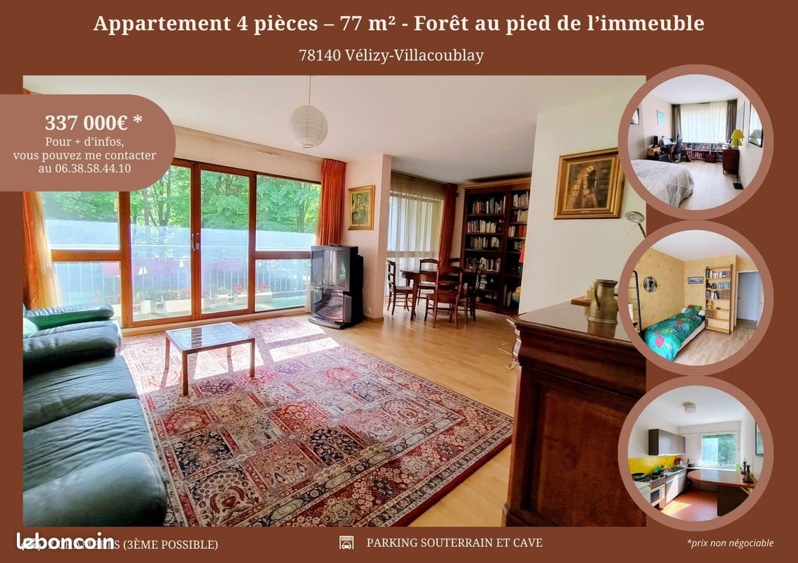 Appartement à vendre, 77m², Vélizy-Villacoublay