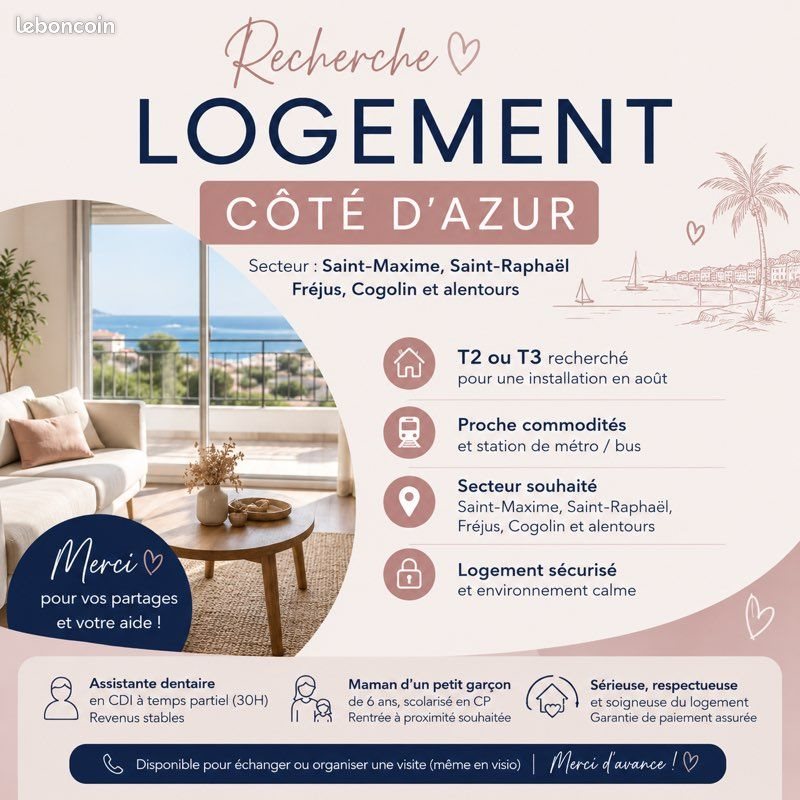 Appartement à louer, 60m², Fréjus