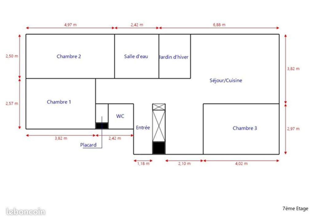 Appartement à vendre, 78m², Nantes