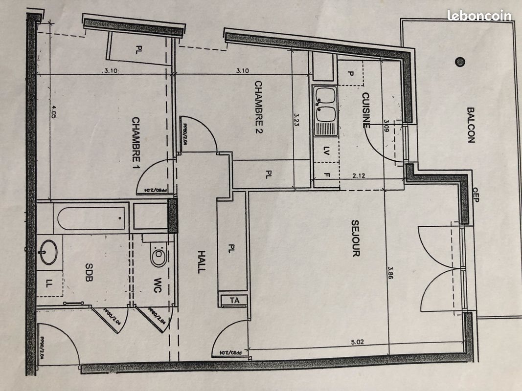 Appartement à louer, 65m², Annecy