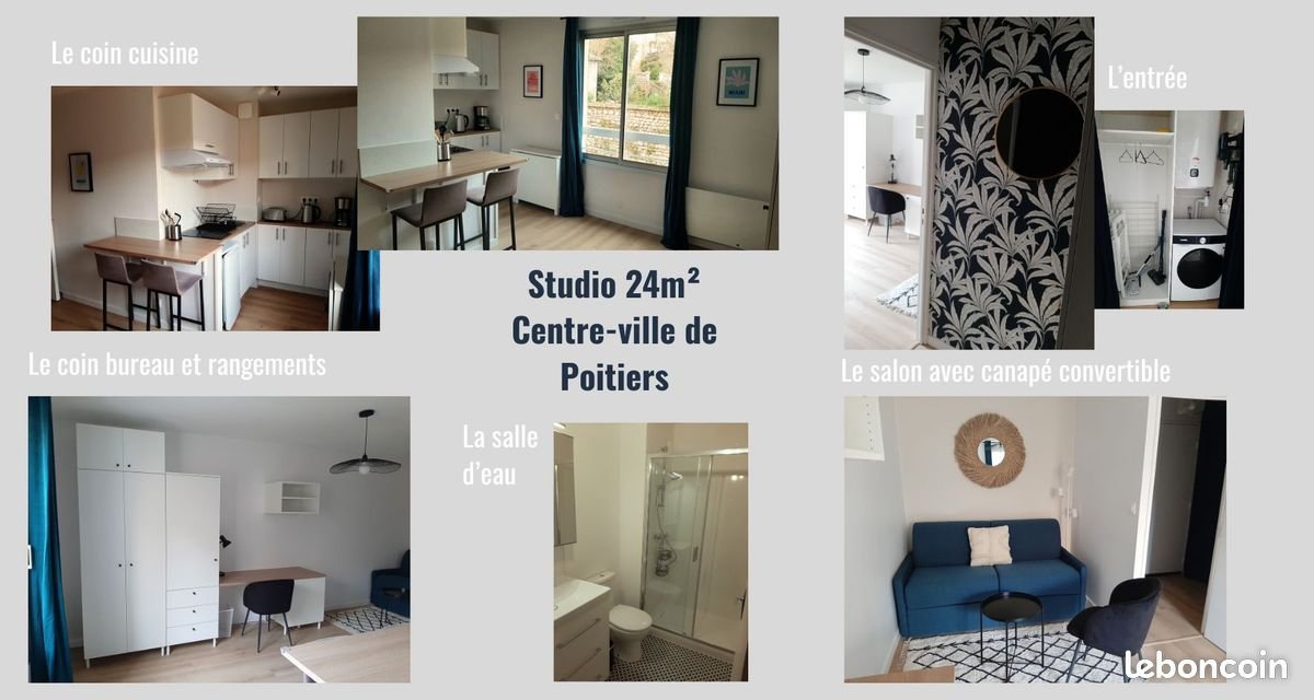 Appartement à louer, 24m², Poitiers