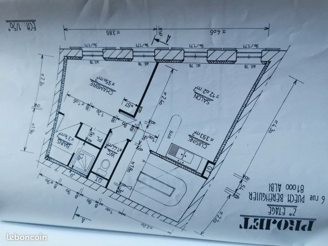 Appartement à louer, 30m², Albi