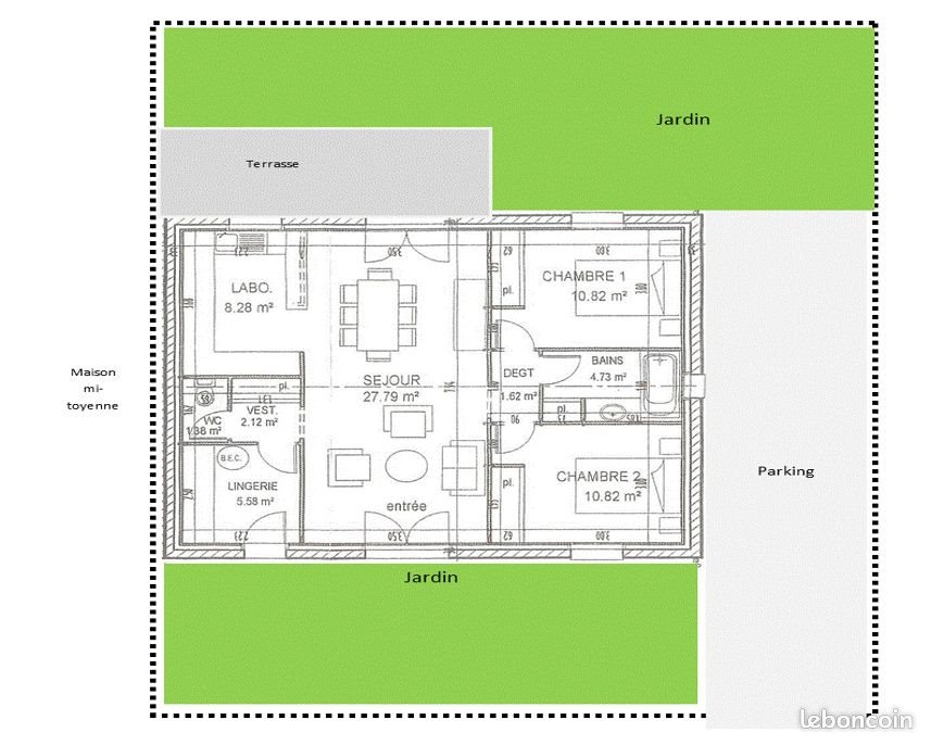 Maison à louer, 70m², Vallet