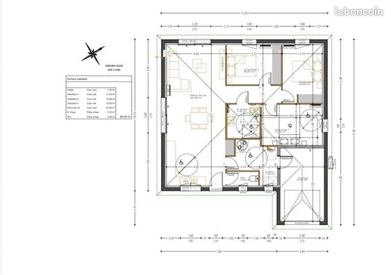 Maison à vendre, 97m², Les Billaux