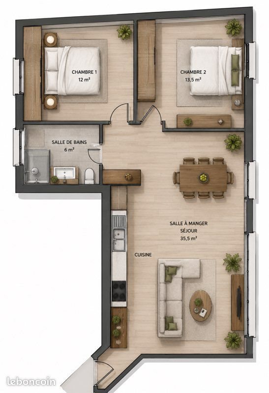Appartement à louer, 67m², Arsy
