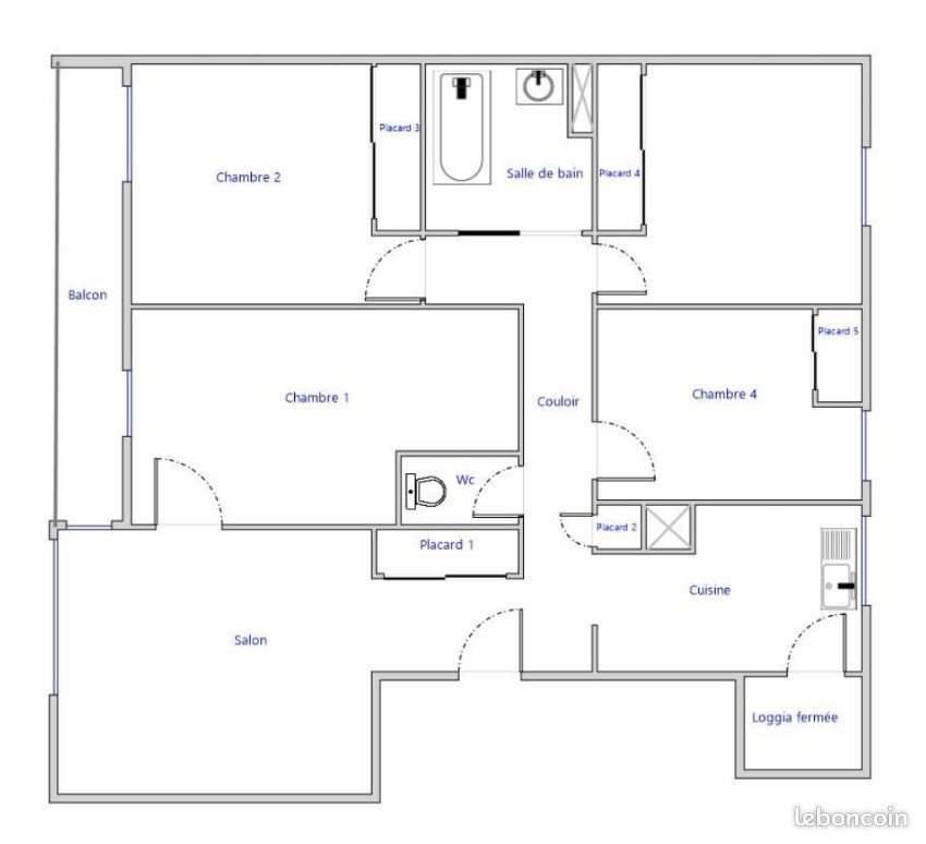 Appartement à louer, 90m², Annecy