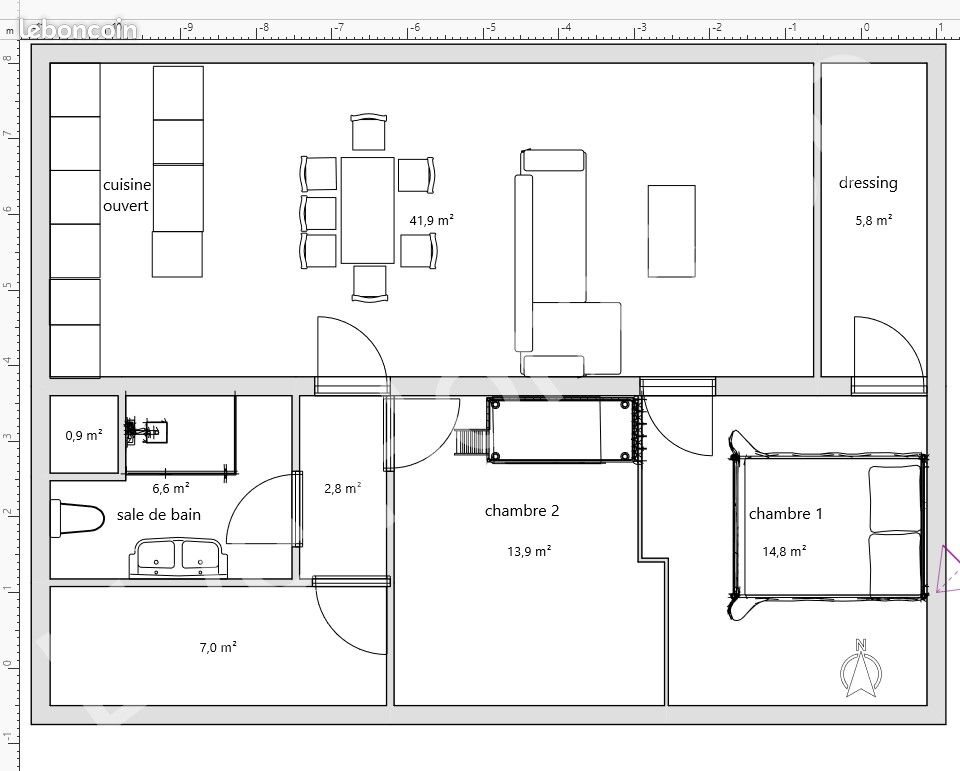 Appartement à louer, 80m², Hennebont