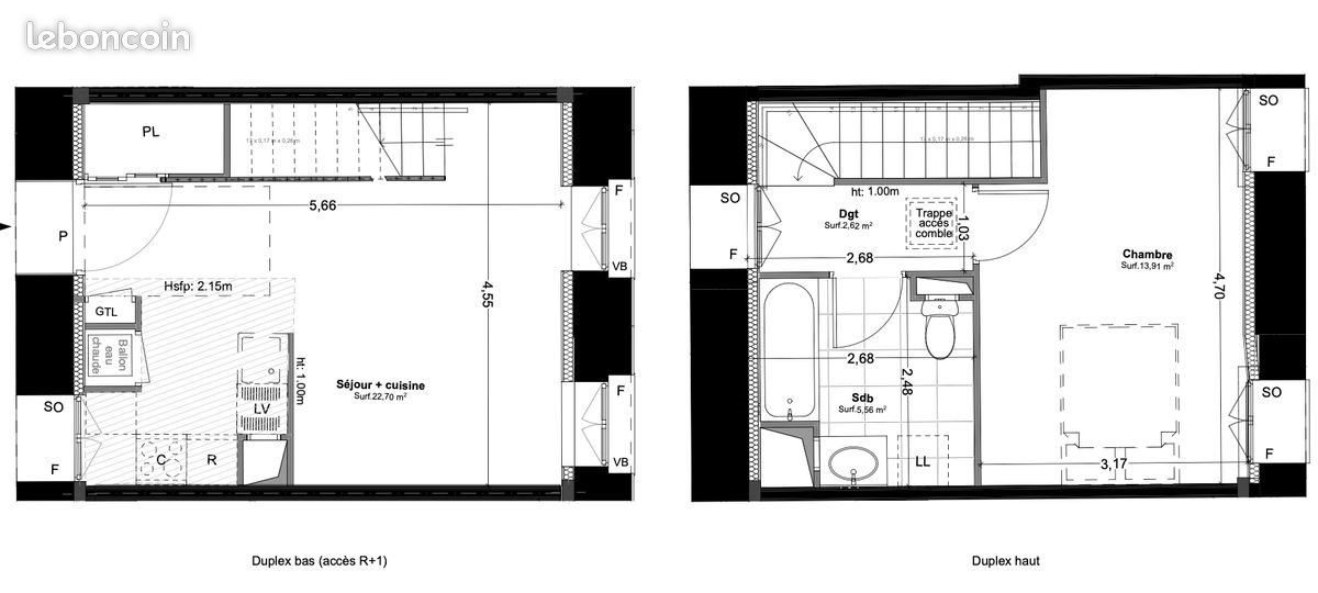 Appartement à louer, 44m², Brie-Comte-Robert