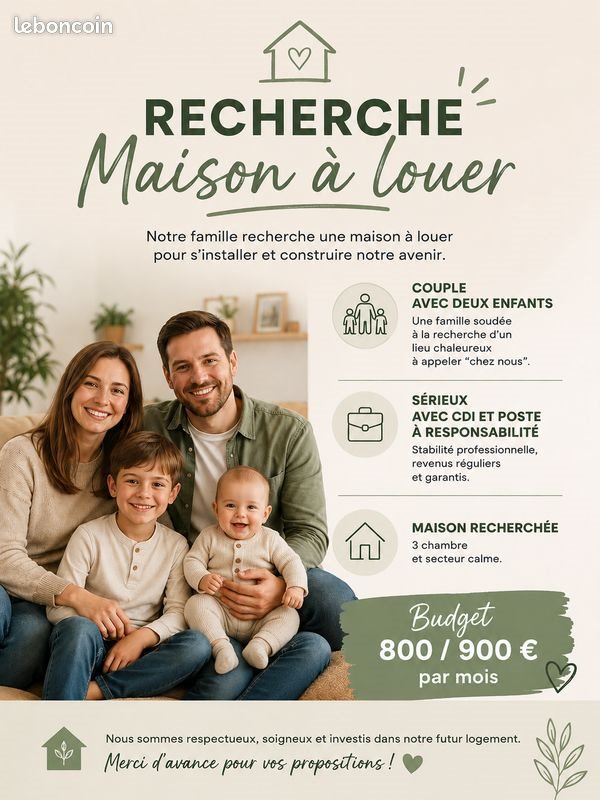 Maison à louer, 70m², Saint-Jory