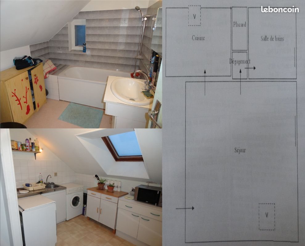 Appartement à louer, 32m², Neuvy-le-Roi