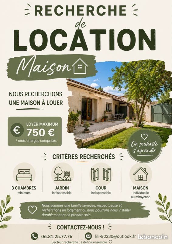 Maison à louer, 80m², Chépy