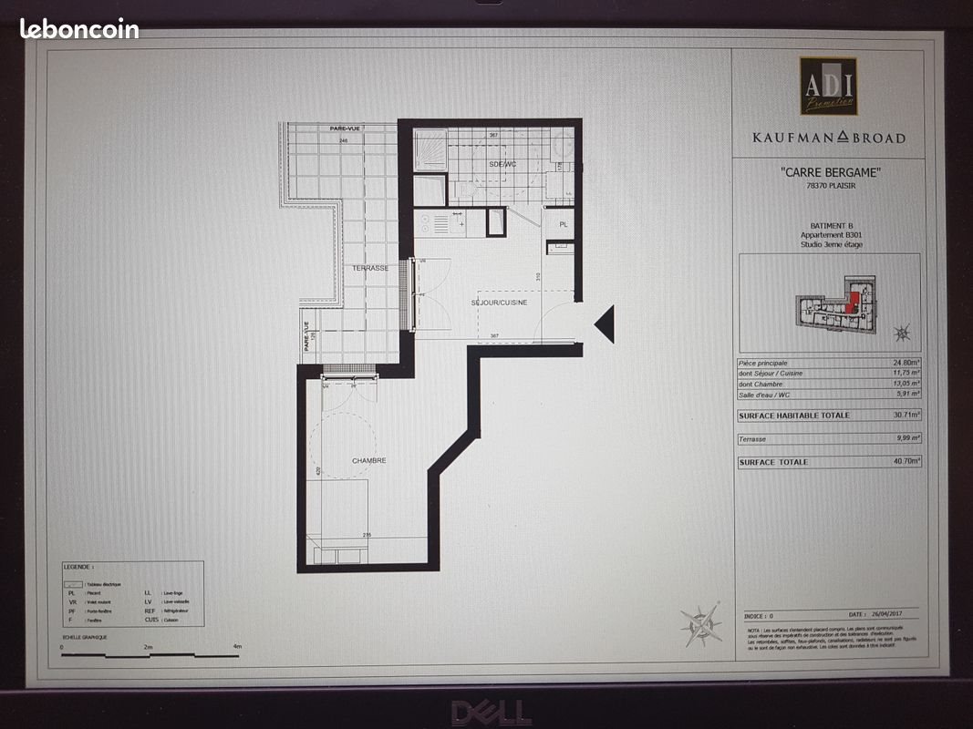 Appartement à louer, 30m², Plaisir