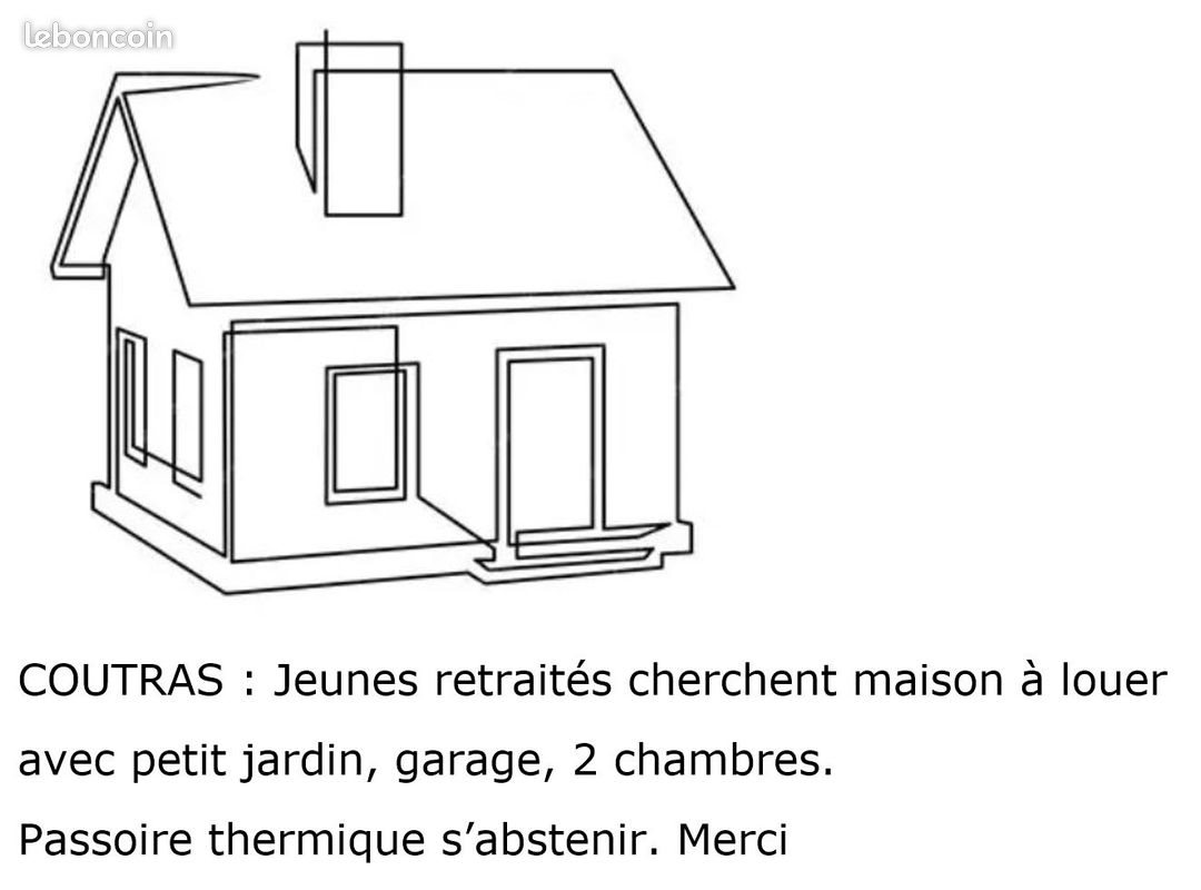Maison à louer, 80m², Coutras