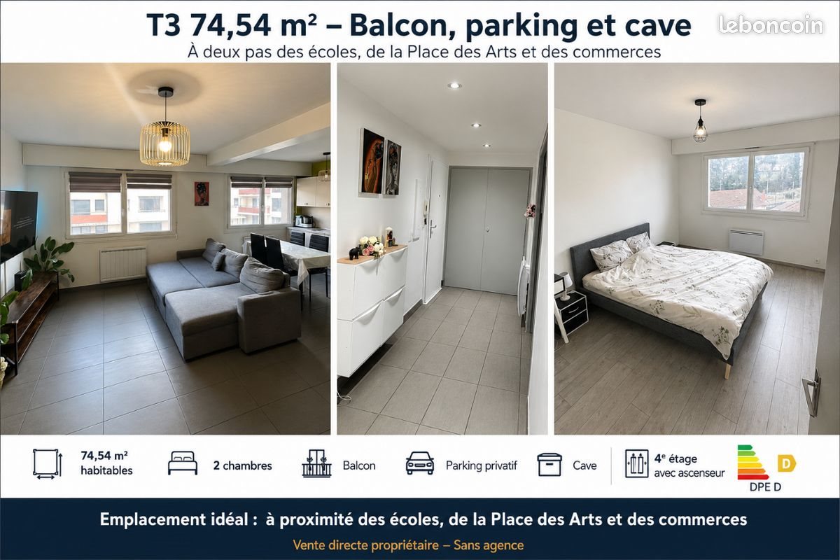 Appartement à vendre, 74m², Thonon-les-Bains