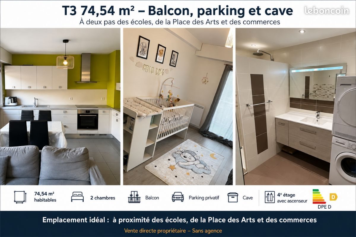 Appartement à vendre, 74m², Thonon-les-Bains