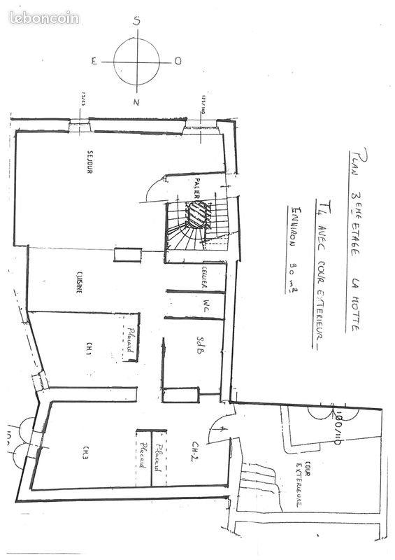 Appartement à louer, 87m², La Motte