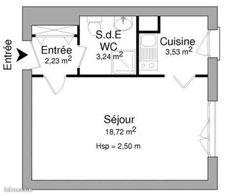 Appartement à louer, 28m², Limoges