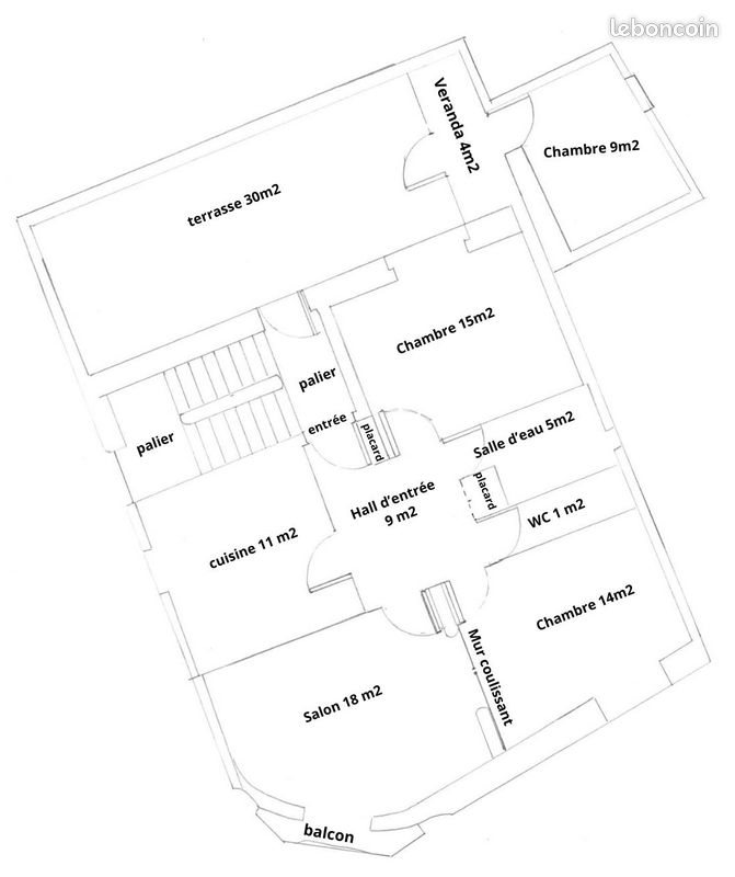 Appartement à louer, 86m², Firminy