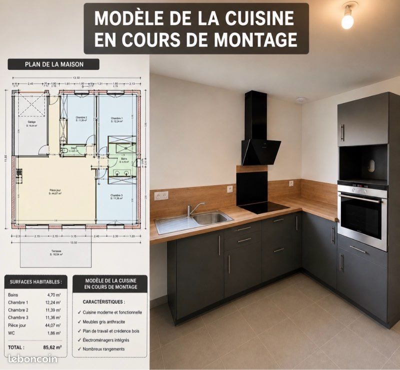 Maison à louer, 86m², Martres-Tolosane