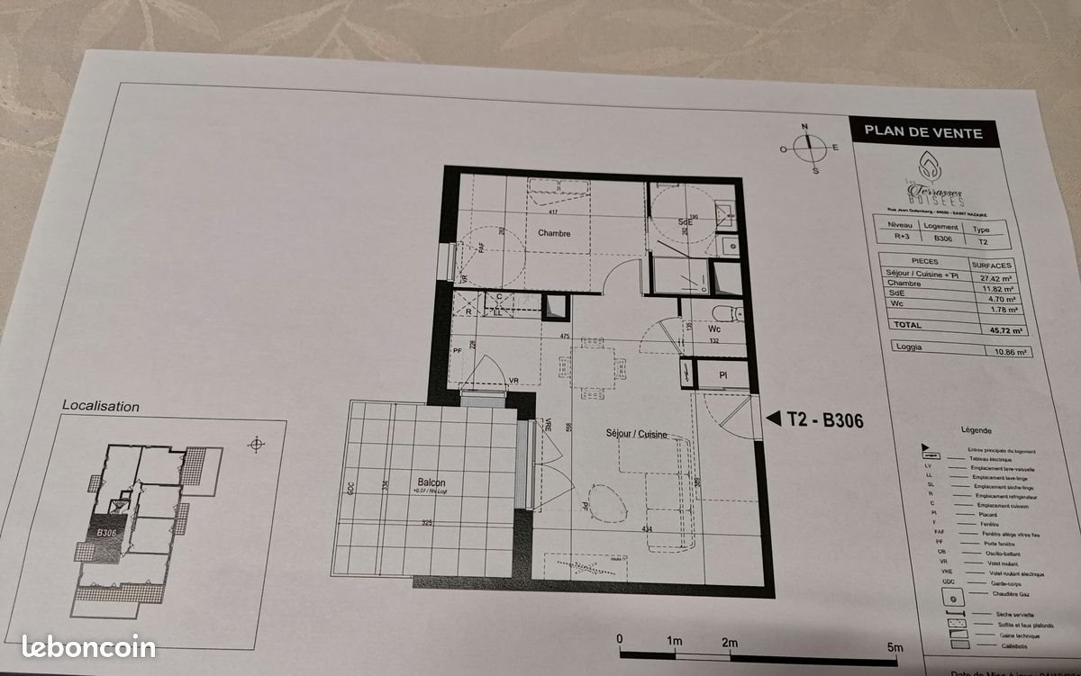 Appartement à louer, 45m², Saint-Nazaire