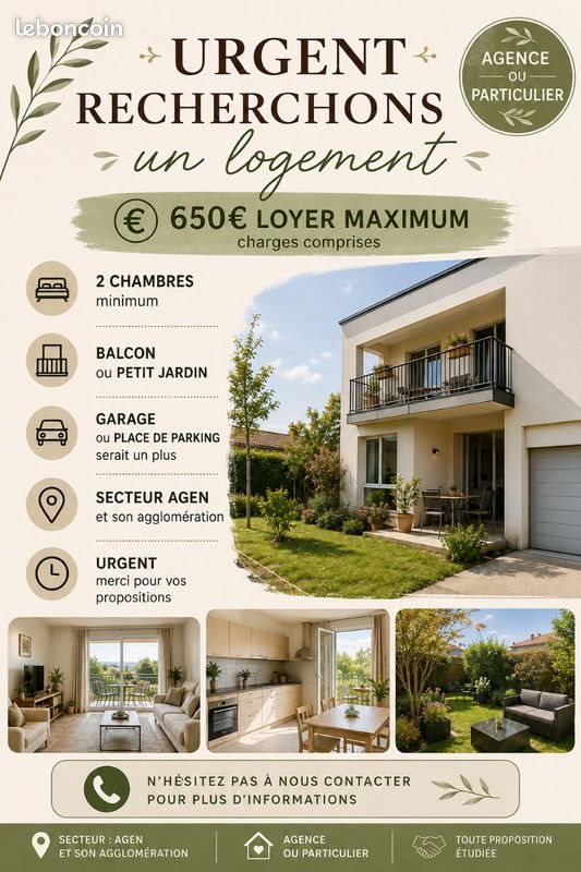Maison à louer, 80m², Agen