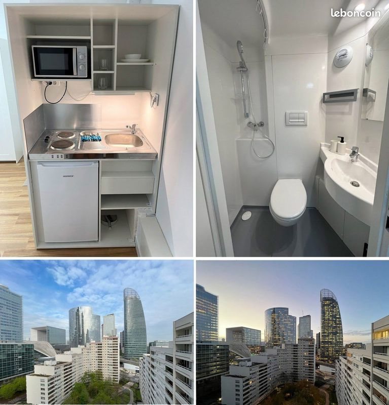Appartement à louer, 17m², Courbevoie