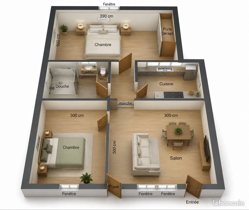 Appartement à louer, 60m², Labruguière
