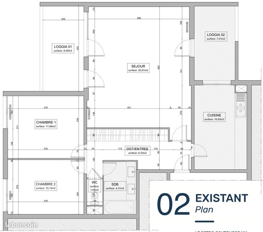 Appartement à vendre, 92m², Vitrolles