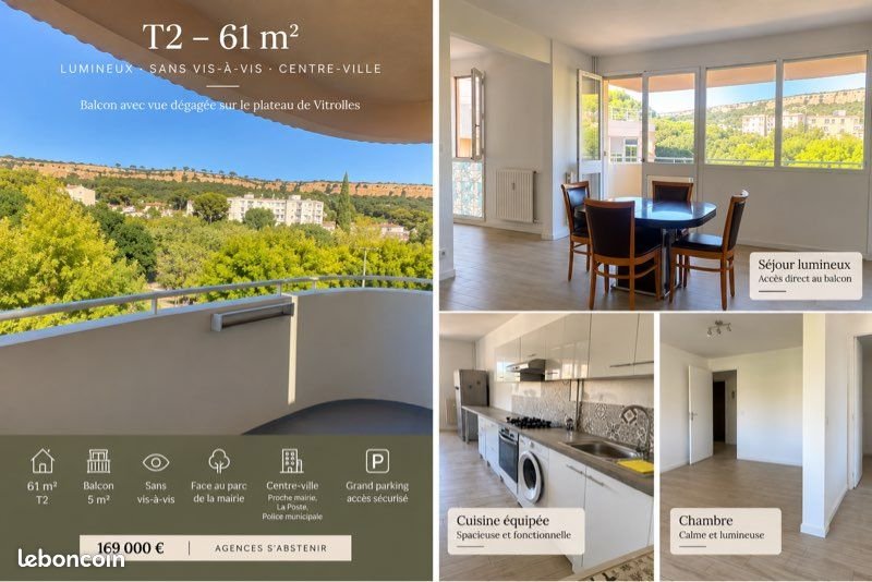 Appartement à vendre, 61m², Vitrolles