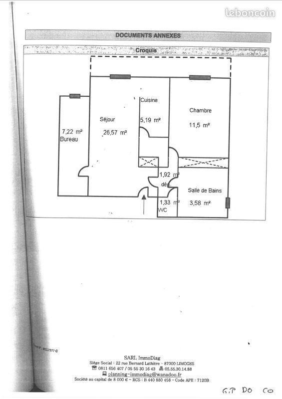 Appartement à louer, 57m², Limoges