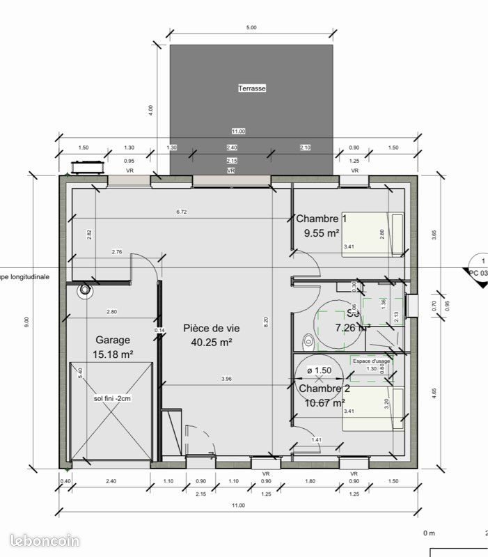 Maison à louer, 68m², Aubigny