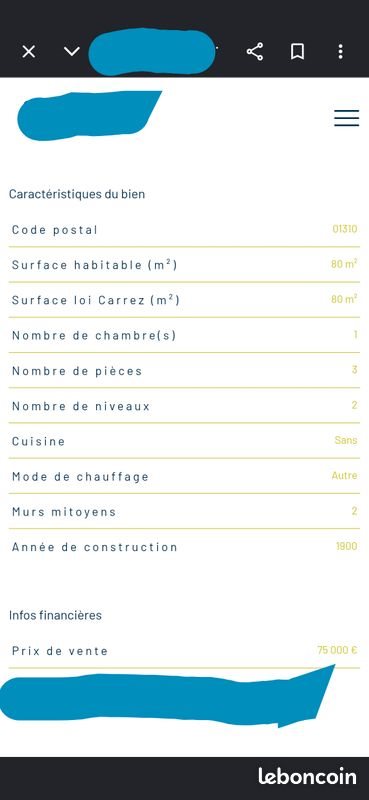 Maison à vendre, 80m², Polliat