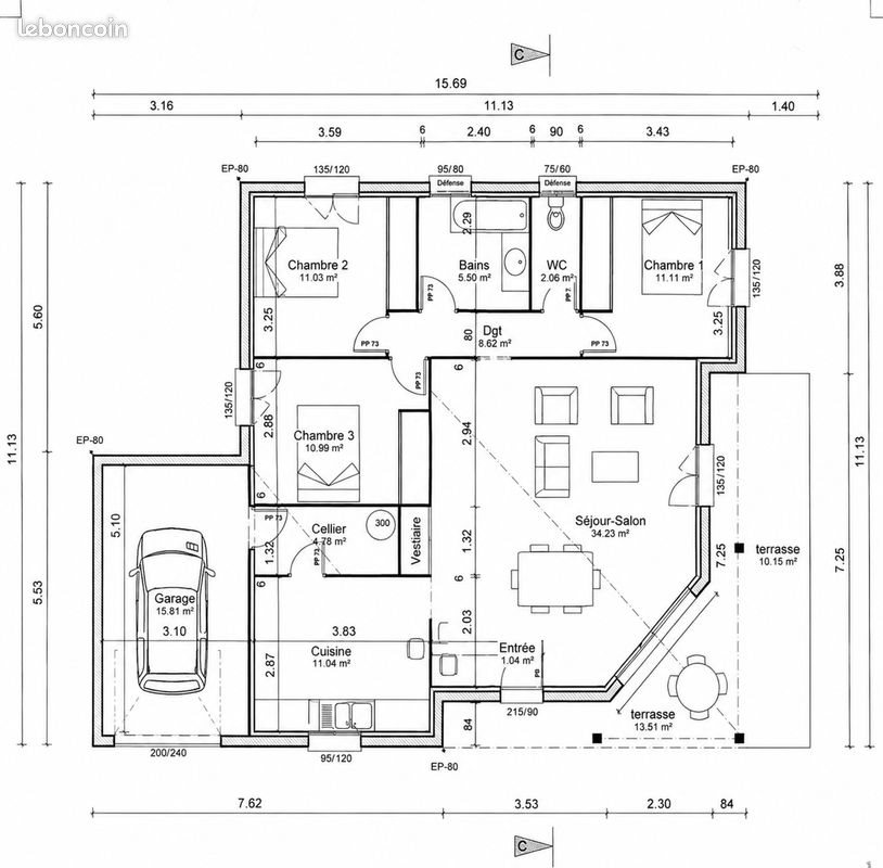 Maison à vendre, 95m², Camblanes-et-Meynac
