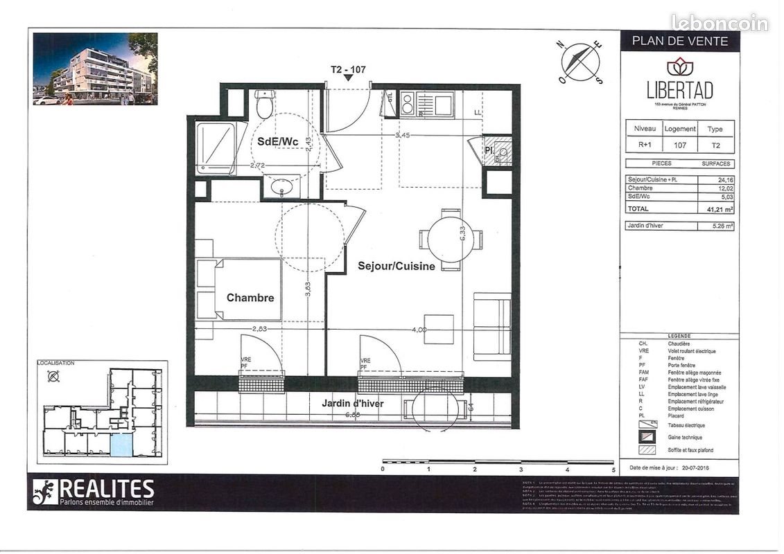 Appartement à vendre, 41m², Rennes