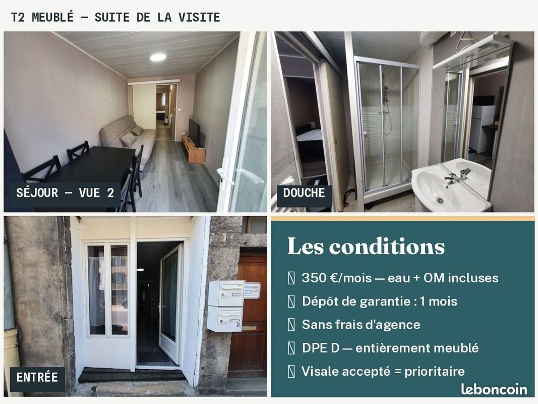 Appartement à louer, 27m², Salins-les-Bains
