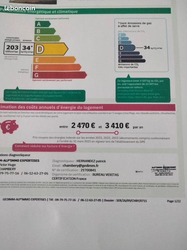 Maison à vendre, 132m², Challes-les-Eaux