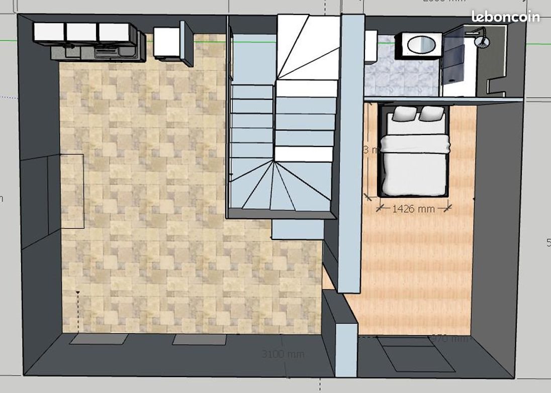Appartement à vendre, 46m², Trévoux