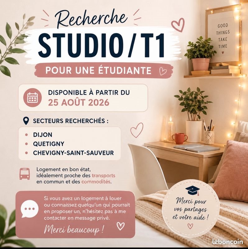 Appartement à louer, 15m², Quetigny