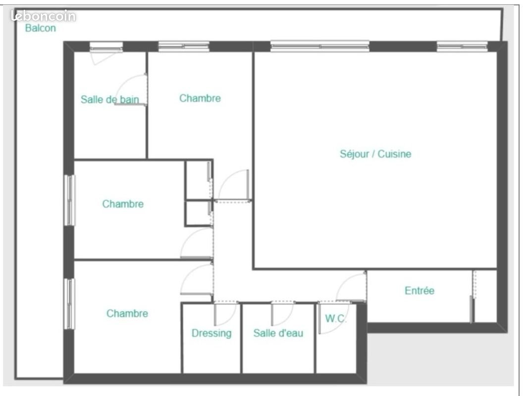 Appartement à vendre, 84m², Verrières-le-Buisson