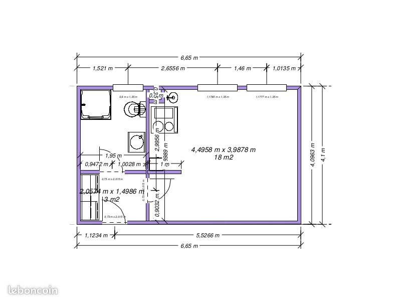 Appartement à louer, 26m², Nantes