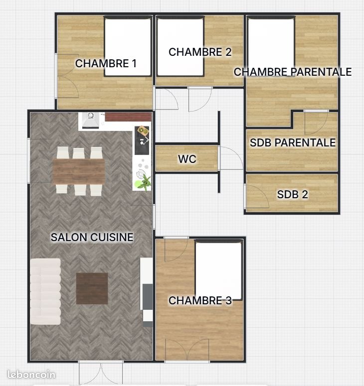 Appartement à vendre, 95m², Joué-lès-Tours