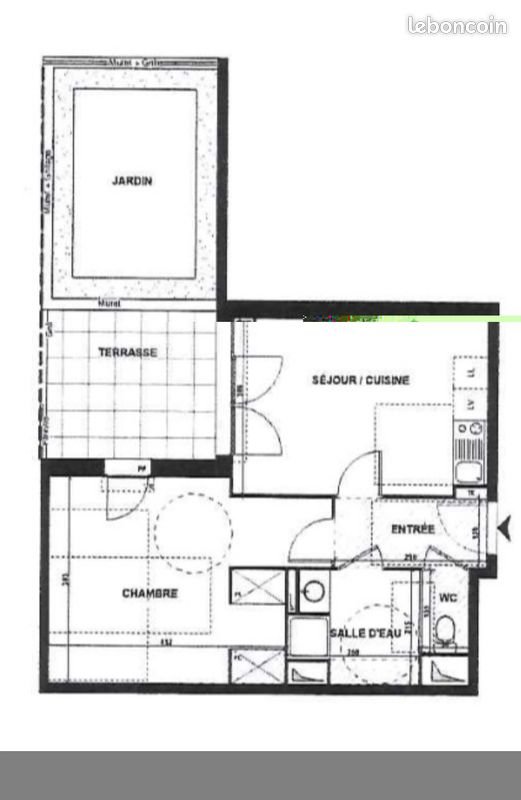 Appartement à louer, 48m², Cergy