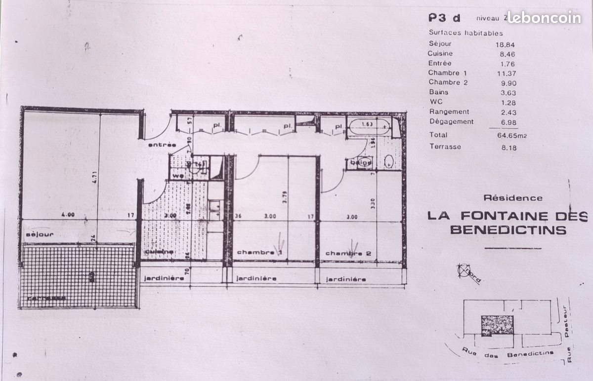 Appartement à vendre, 65m², Nîmes