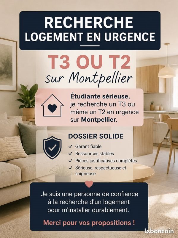 Appartement à louer, 50m², Montpellier